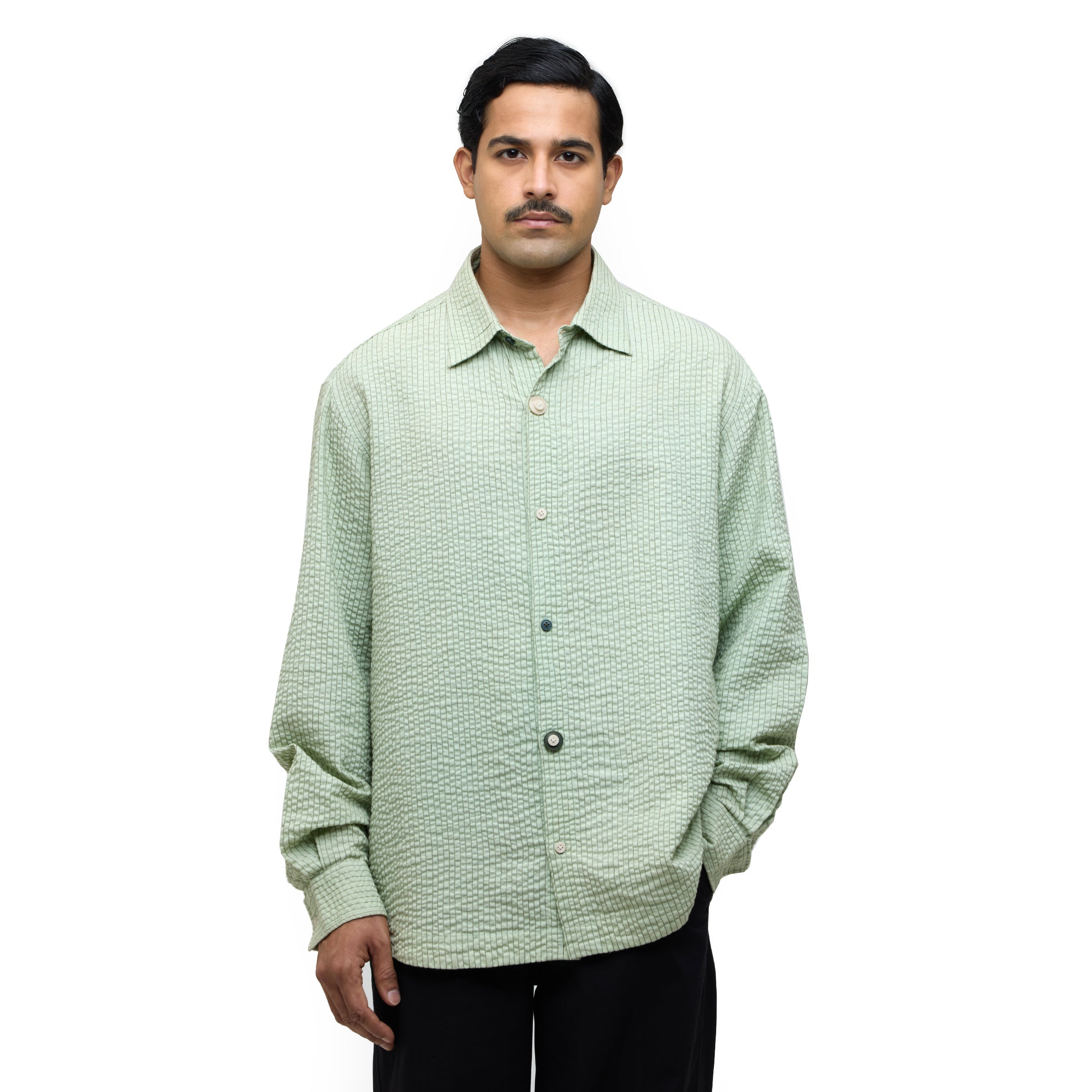 wrinkled dress shirt Actin Wrinkled Shirt- MG M