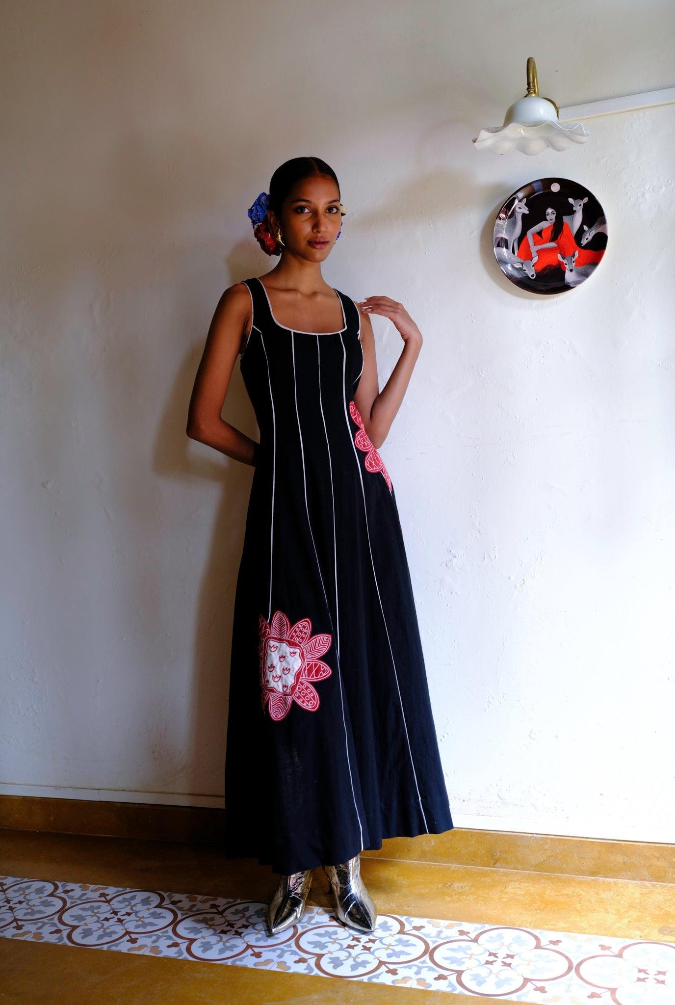 Kokum Handloom Dress by Jodi Handwoven Cotton & Embroidery XL Kokum Handloom Dress by Jodi Handwoven Cotton & Embroidery XL