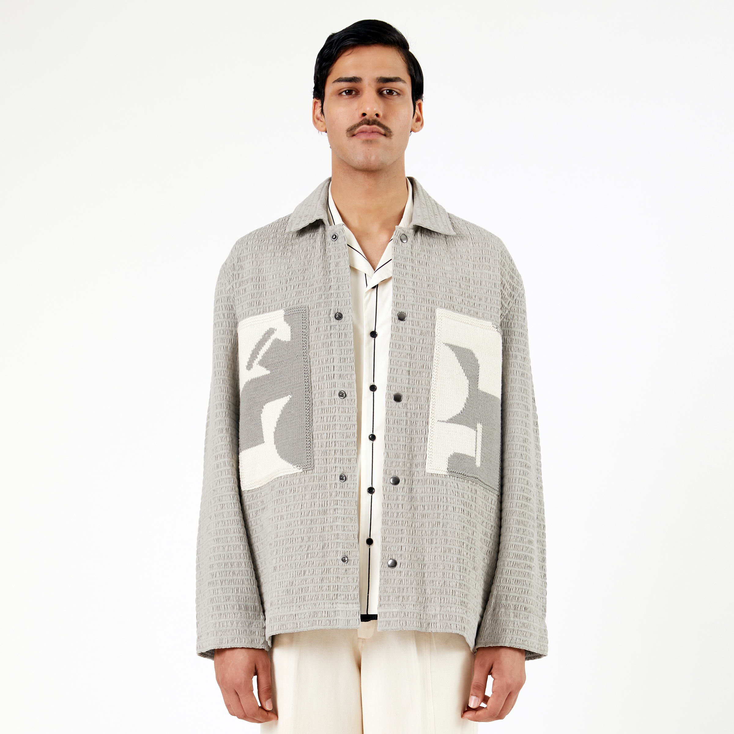 Collagen Overshirt 102- Gray