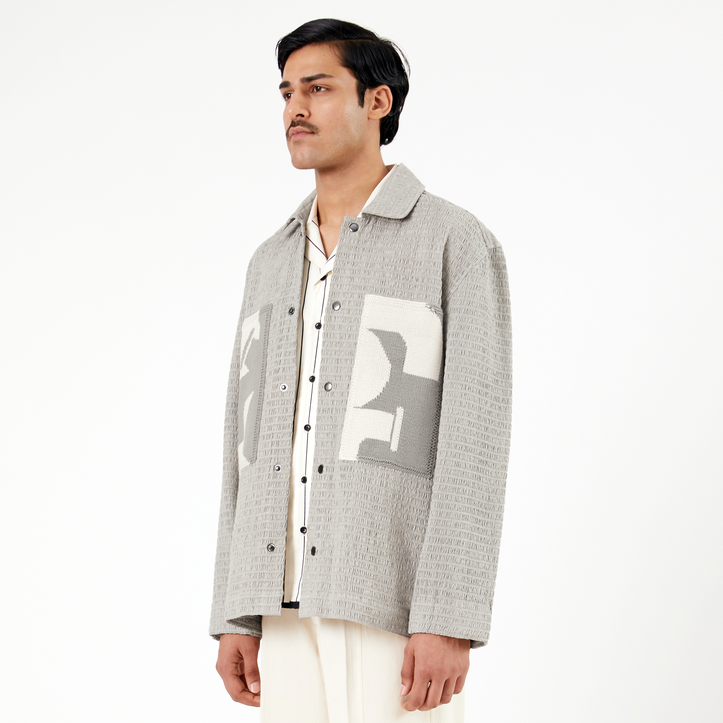 Collagen Overshirt 102- Gray