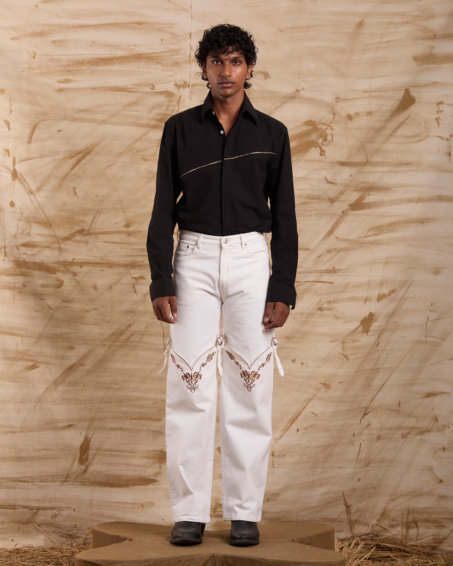 Running Again Embroidered Bottoms