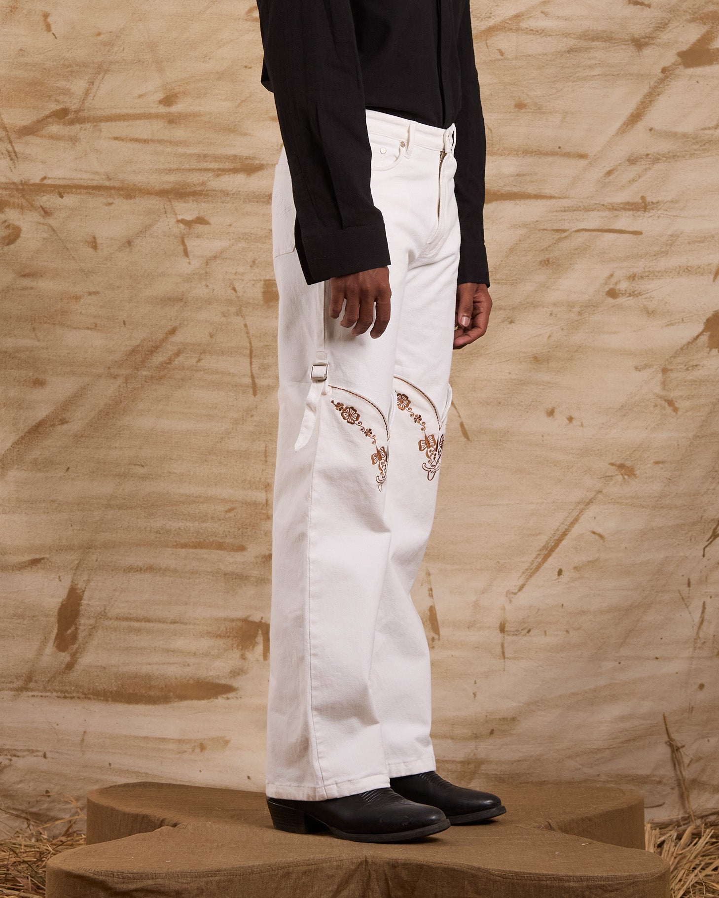 Running Again Embroidered Bottoms