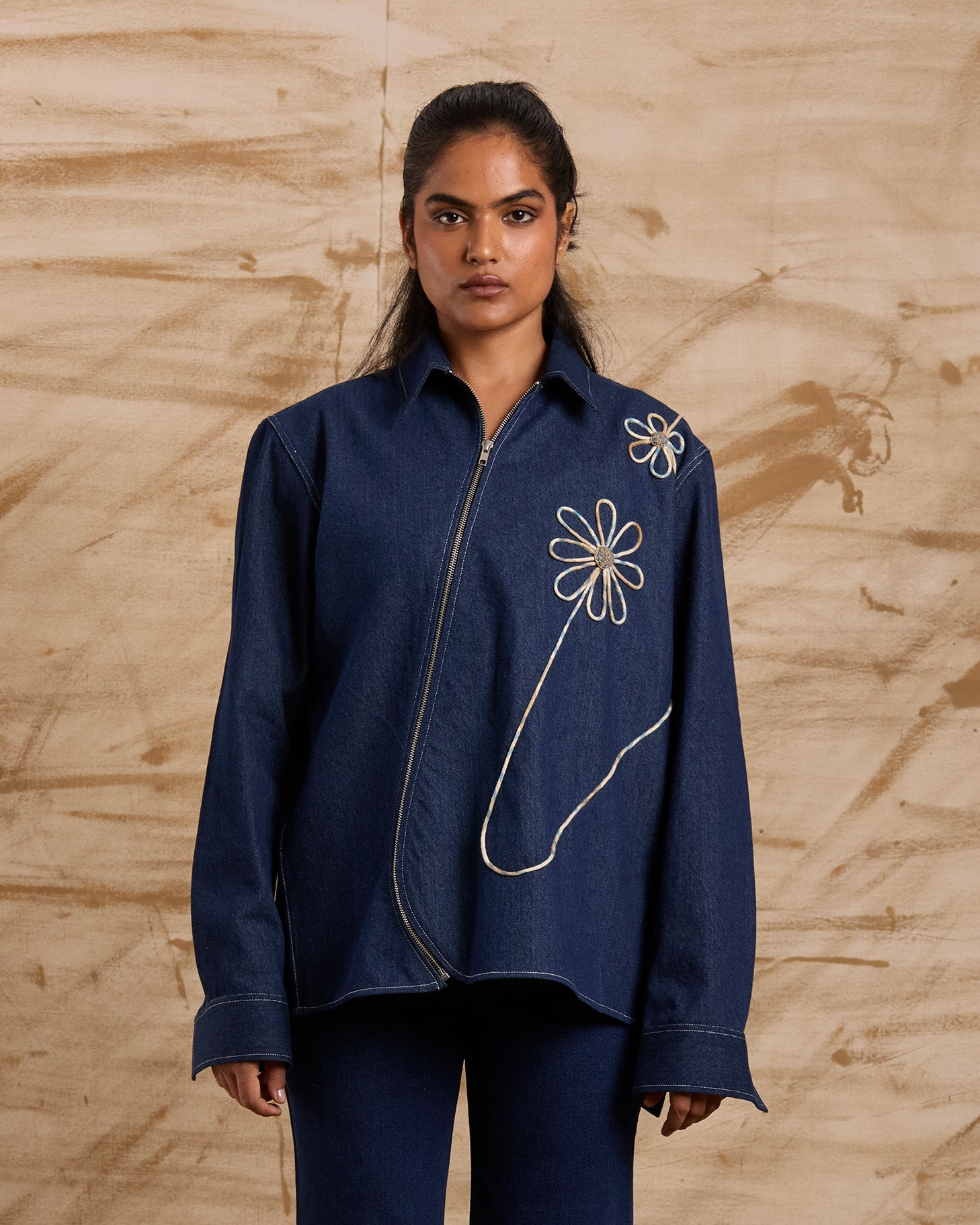 No Time to Die Malar Hand Embroidered Jacket